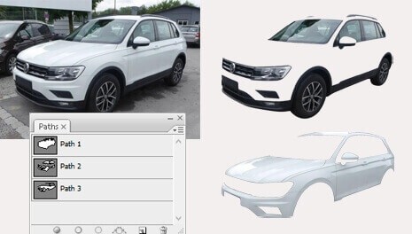 automotive clipping path service