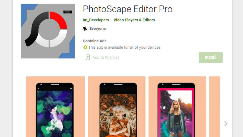 PhotoScape image editing apps