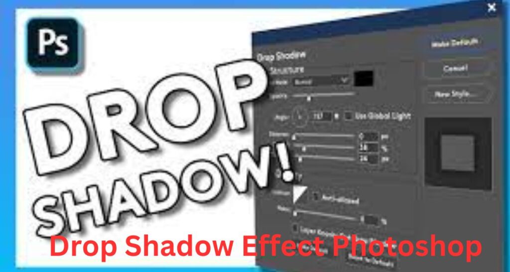 Drop Shadow Effect Photoshop