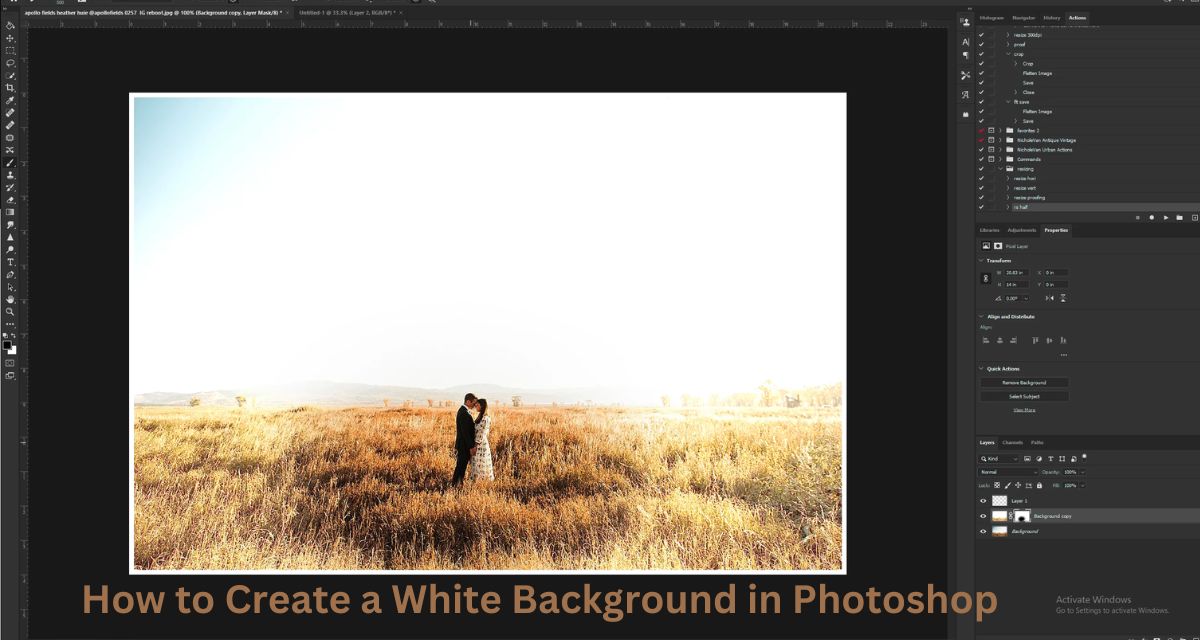 How to Create a White Background in Photoshop